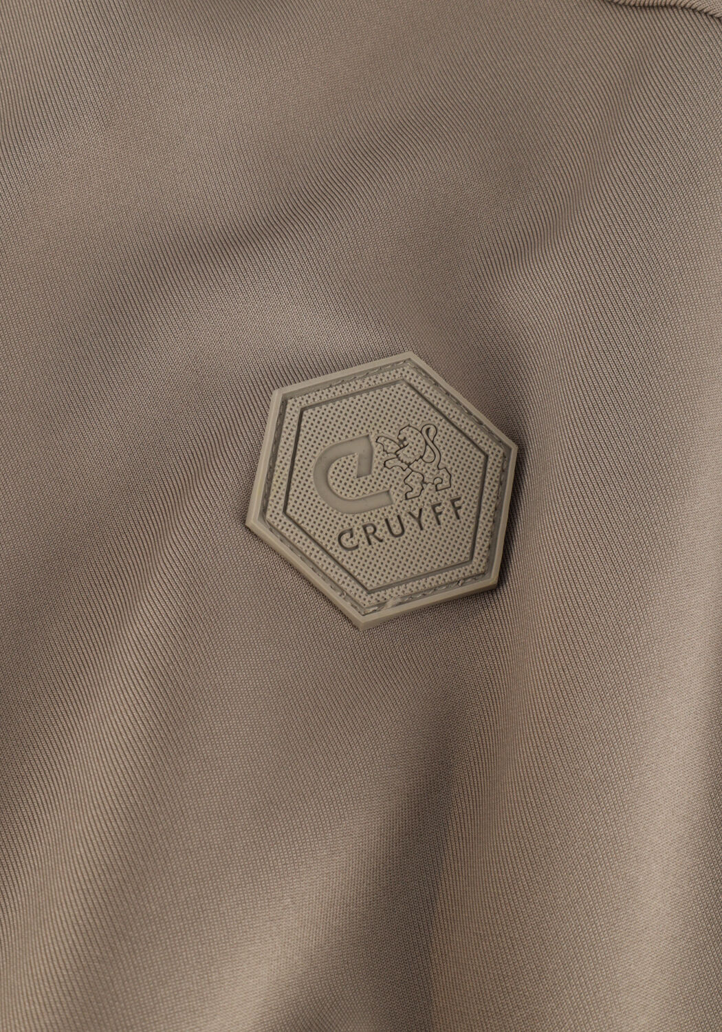 Taupe CRUYFF Strickjacke SANTINO SCUBA TRACK TOP - large