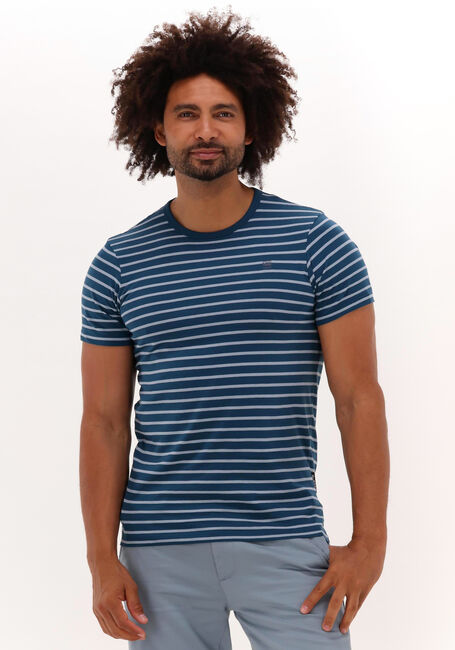 Blaue G-STAR RAW T-shirt STRIPE SLIM R T - large