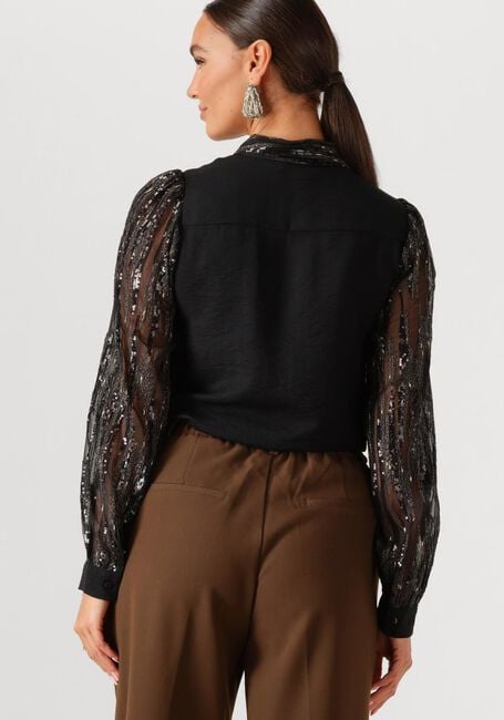 Schwarze AAIKO Blusen PILLAR PAILLETTE PES 522 - large