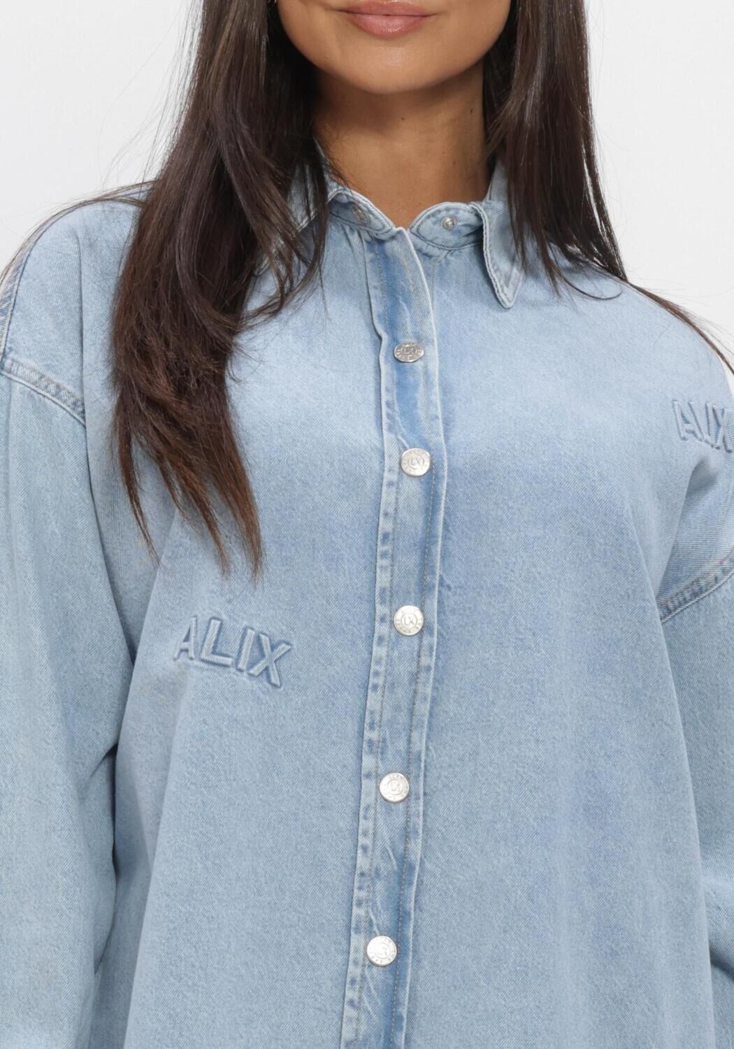 Hellblau ALIX THE LABEL Blusen LADIES WOVEN ALIX DENIM BLOUSE - large