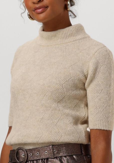 Sand EST'SEVEN Pullover NICOLE SQUARE TOP - large