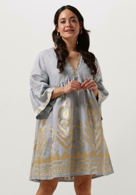 Hellblau GREEK ARCHAIC KORI Minikleid 230645 - large