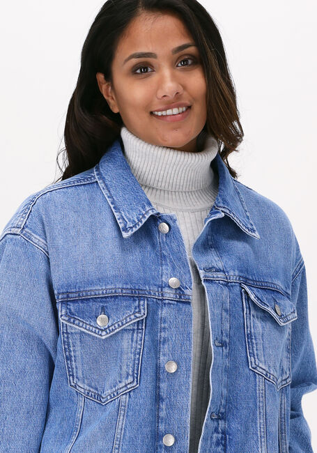Blaue CALVIN KLEIN Jack LONG DAD DENIM JACKET - large
