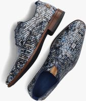 Blaue REHAB Business Schuhe GREG METAL SHAVING - medium
