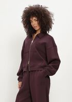 Bordeaux THE LOLA CLUB Pullover LEYLA ZIP THROUGH