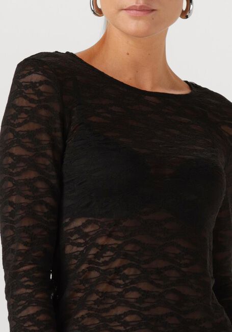 Schwarze Y.A.S. Top YASCARA LS LACE TOP - large