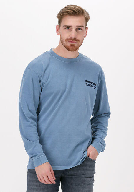 Blaue EDWIN Polos & T-Shirts HANADOROBO V NATURAL TS LS - large