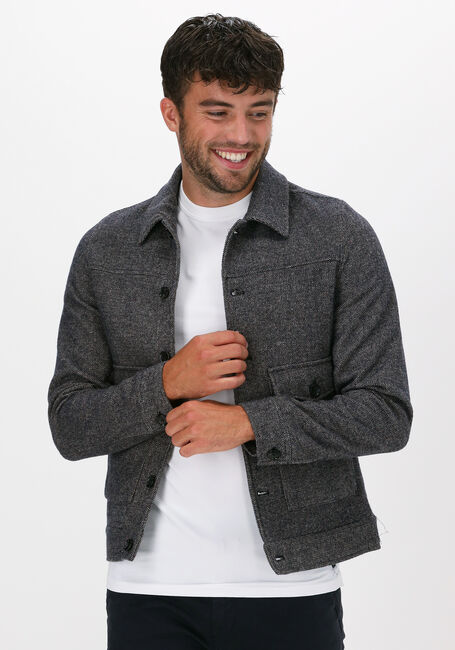 Graue DSTREZZED Jack TRUCKER JACKET WOOL TWEED - large