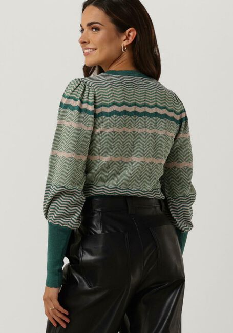 Grüne NEO NOIR Pullover DARY STRIPE KNIT BLOUSE - large