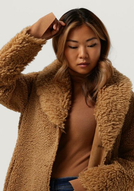 Braune BEAUMONT Teddy-Jacke LAMMY REVERSIBLE COAT - large