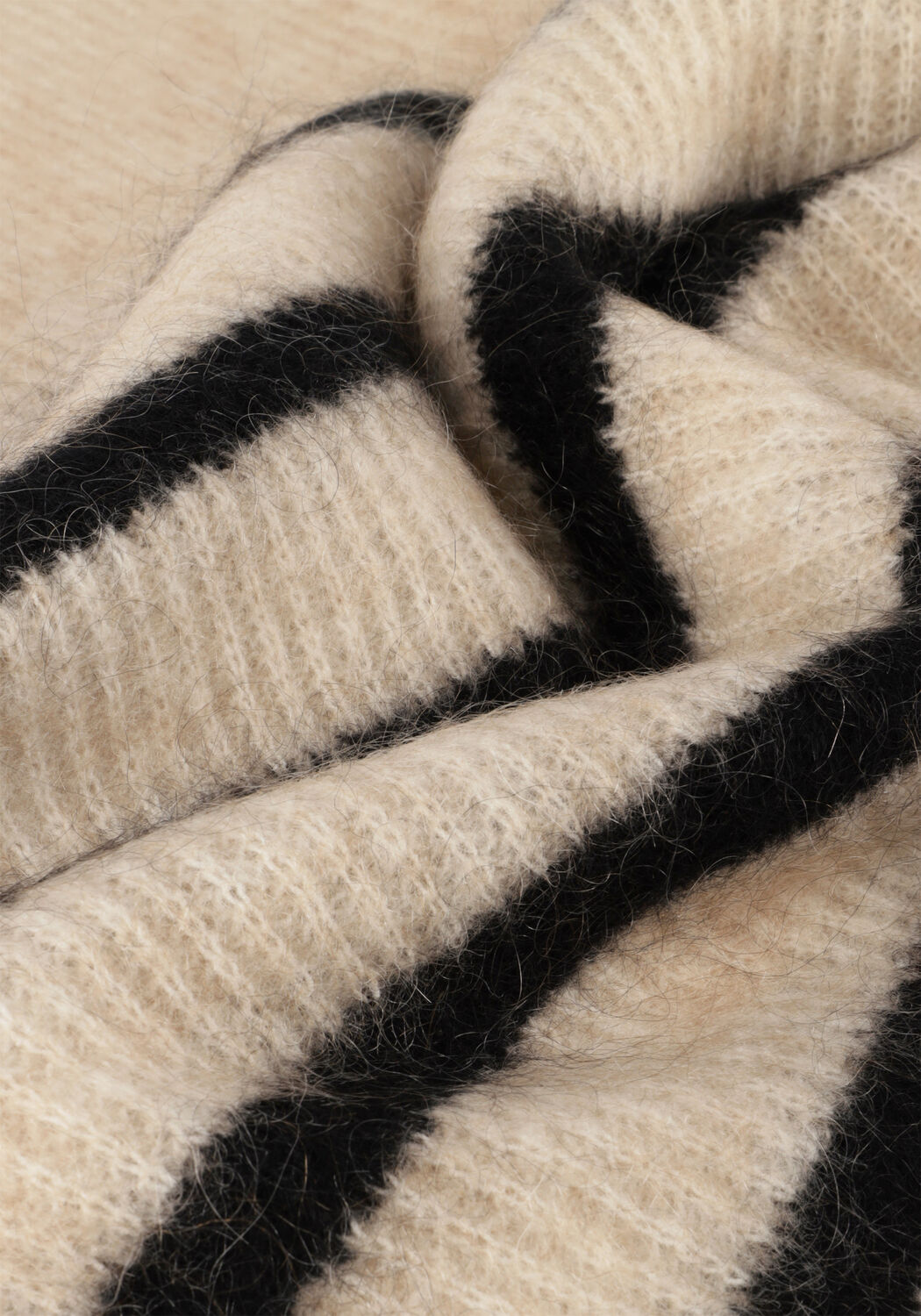 Sand SECOND FEMALE Pullover OVALIS KNIT T-NECK - large