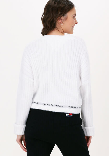 Ecru TOMMY JEANS Strickjacke TJW CROP FURRY CARDIGAN - large
