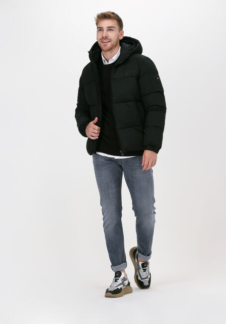 Schwarze TOMMY JEANS Pullover TJM ESSENTIAL CREW NECK SWEATE - large