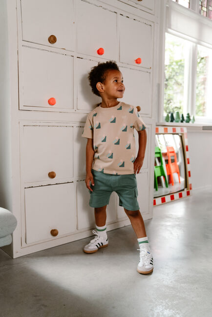 Beige DAILY7 T-shirt T-SHIRT ALLOVER PRINT - large