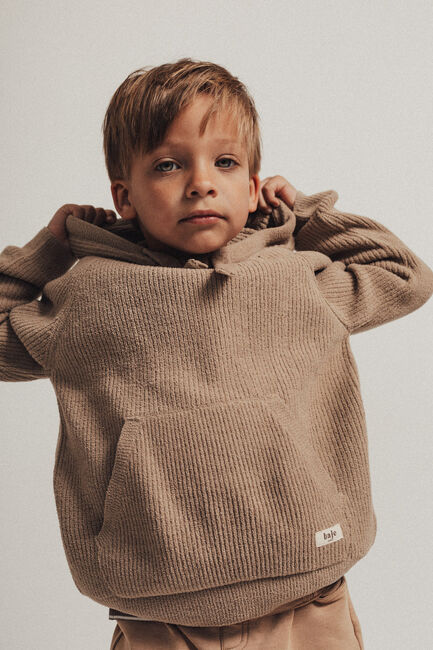 Camelfarbene BAJE STUDIO Pullover CLAY - large