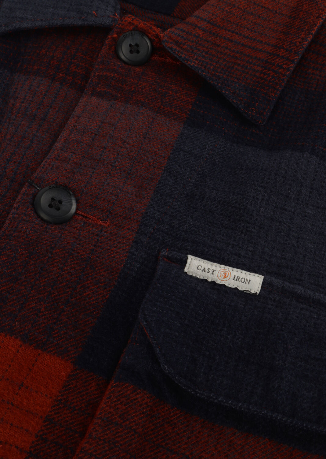 Braune CAST IRON Overshirt LONG SLEEVE SHIRT YD CHECK REGULAR FIT - large