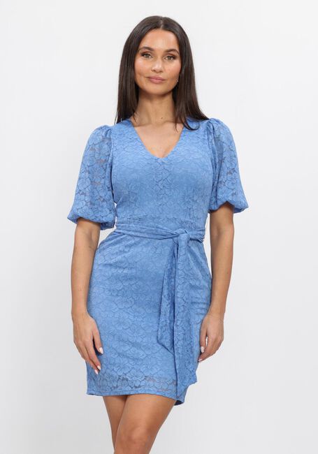 Blaue FREEBIRD Minikleid F-JER-LACE-FLOWER-26-1 - large