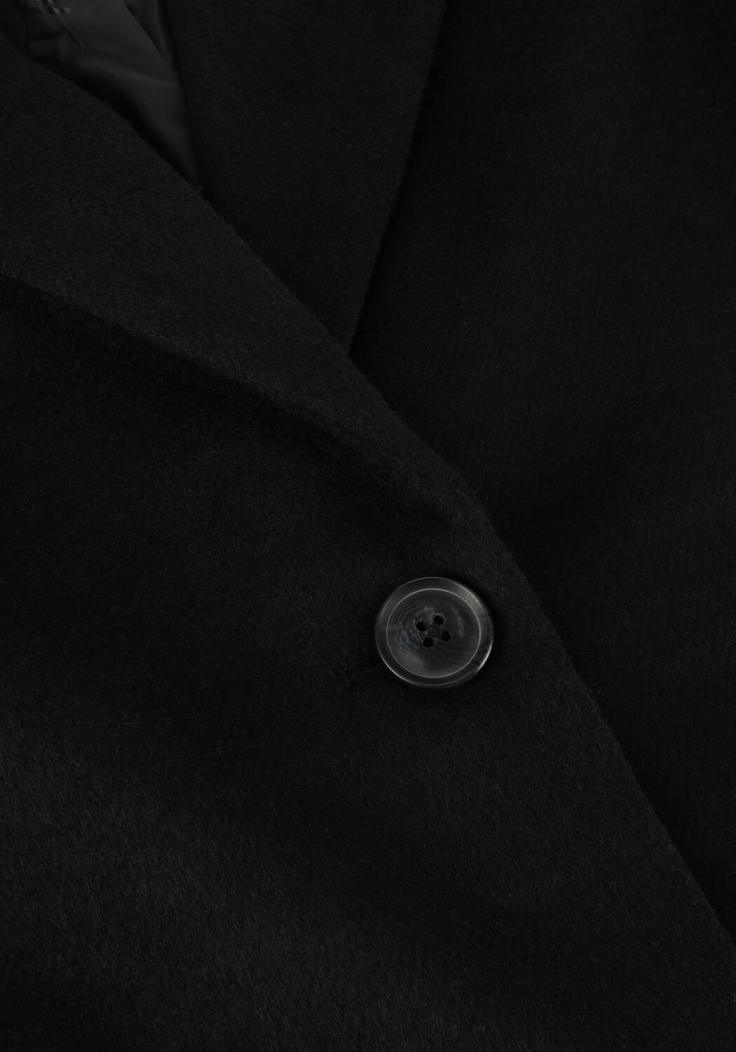 Schwarze NOTRE-V M&auml;ntel WOOL COAT - large
