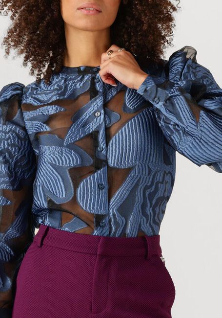 Blaue POM AMSTERDAM Blusen BLOUSE - DASHING NIGHTS ORGANZA - large