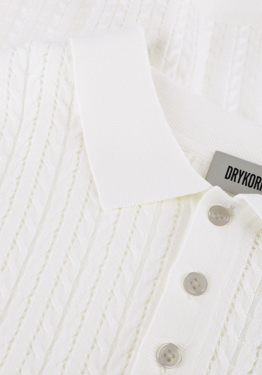Ecru DRYKORN Polo-Shirt TRITON 420197 - large
