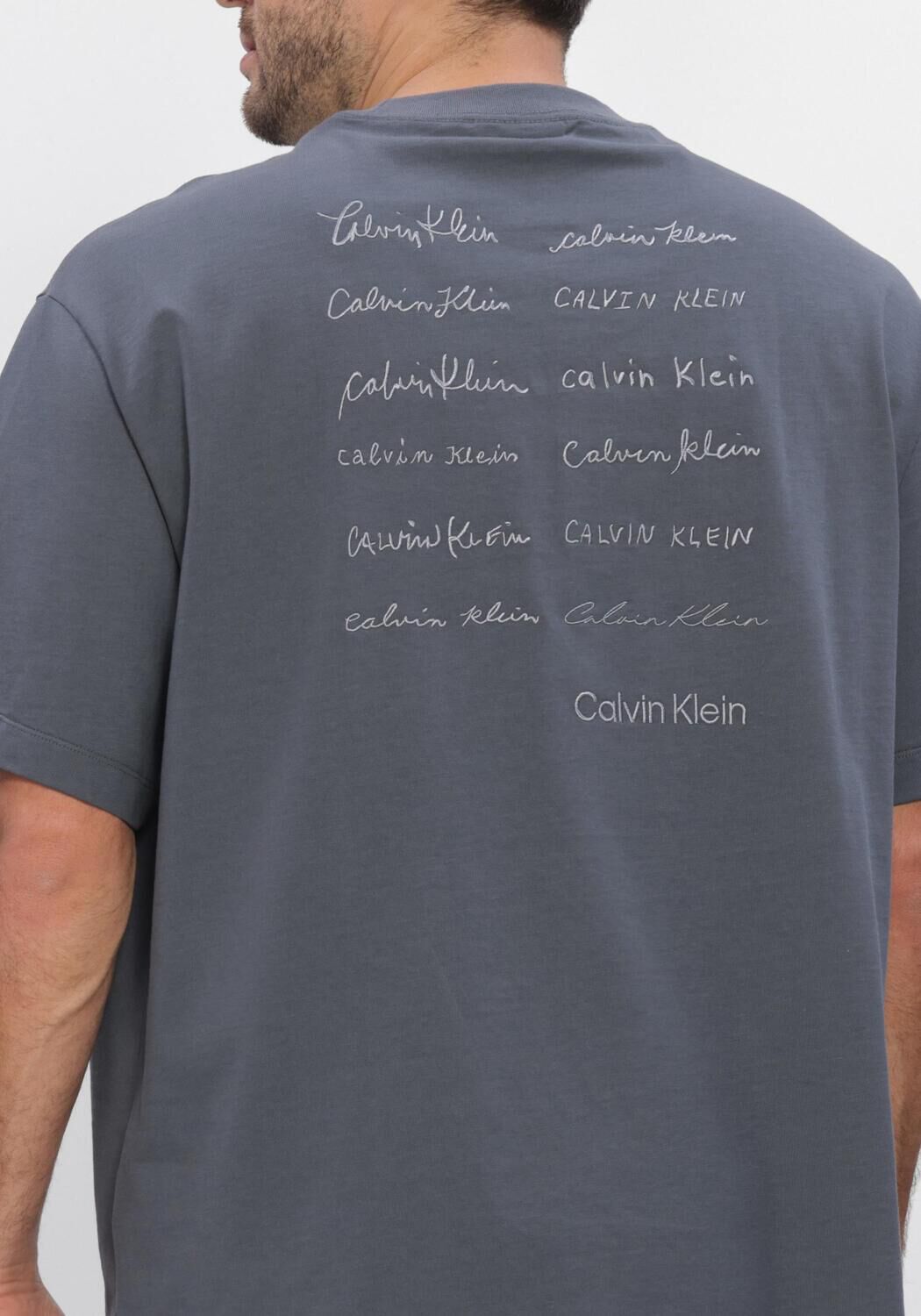 Graue CALVIN KLEIN T-shirt 16S APRIL GRAPHIC SEASONAL FASHI - large