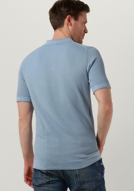 Hellblau CAST IRON Polo-Shirt SHORT SLEEVE POLO COTTON MODAL - large