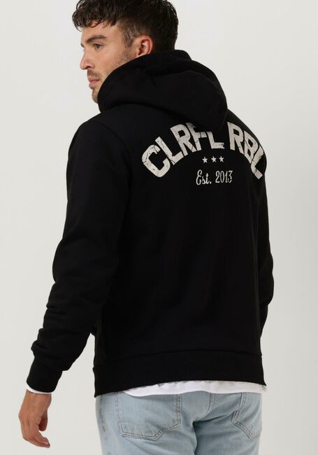 Schwarze COLOURFUL REBEL Sweatshirt CR EST. 2013 BACK PRINT HOODIE - large