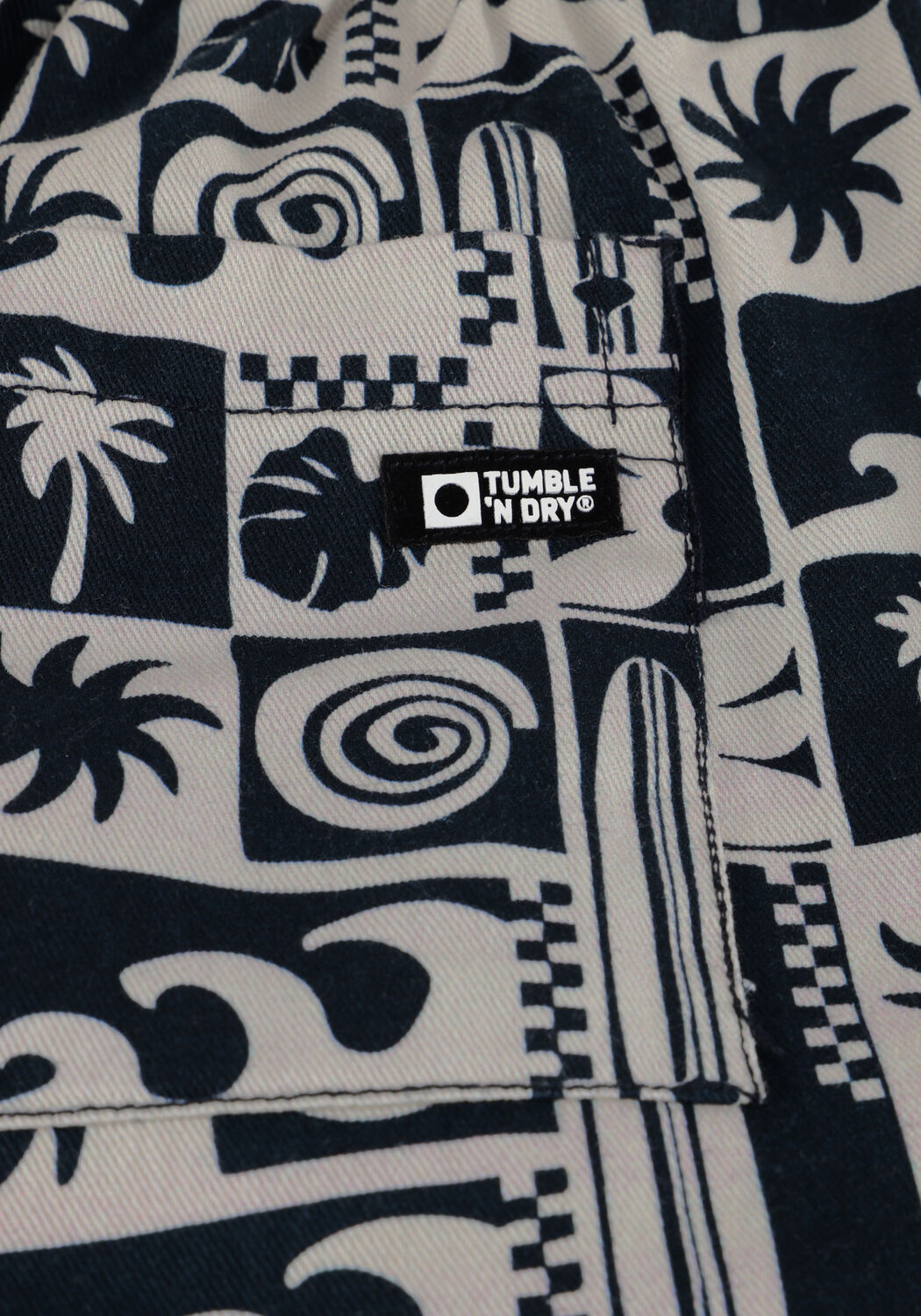 Schwarze TUMBLE 'N DRY Kurze Hose PALM COVE - large