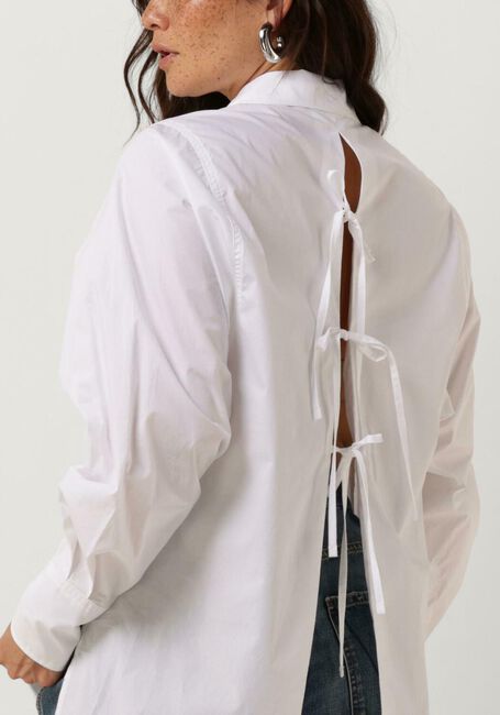 Weiße VANILIA Blusen POPLIN LACES SHIRT - large