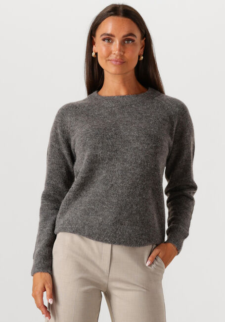 Graue SELECTED FEMME Pullover SLFLULU LS KNIT O-NECK - large