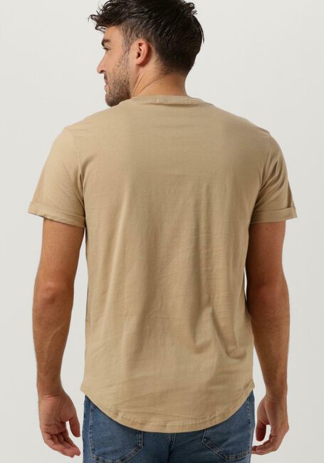 Grüne CALVIN KLEIN T-shirt BADGE TURN UP SLEEVE - large