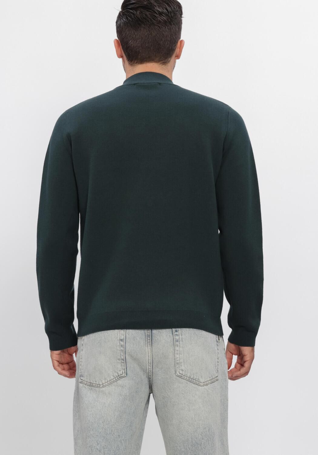 Dunkelgr&uuml;n DSTREZZED Pullover DS_ARCHER MOCKNECK - large