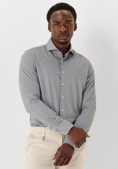Graue PROFUOMO Klassisches Oberhemd SHIRT X-CUTAWAY JAPANESE KNITTED - large