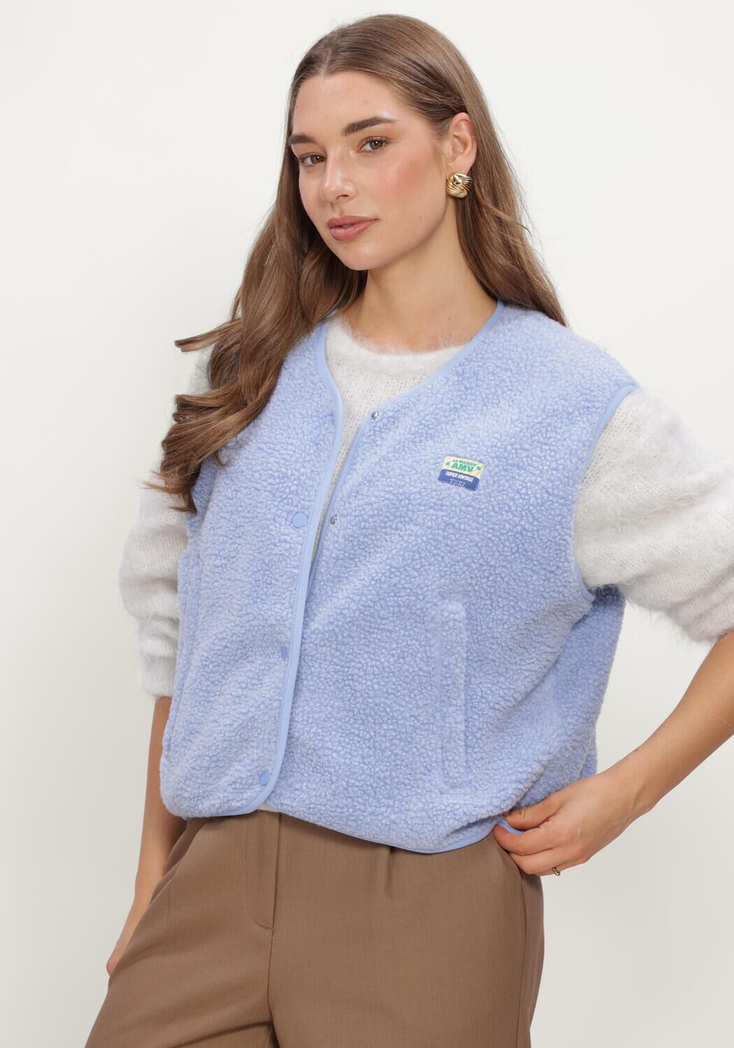 Blaue AMERICAN VINTAGE Gilet HOKTOWN - large