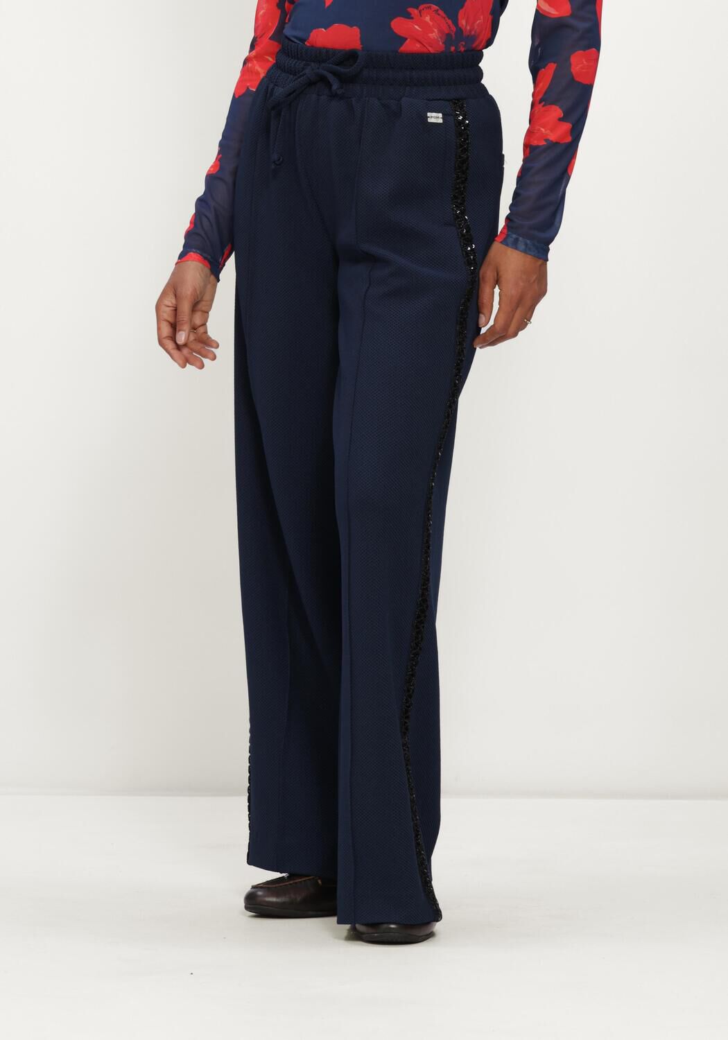 Dunkelblau POM AMSTERDAM Weite Hose LEAH ETERNAL BLUE - large