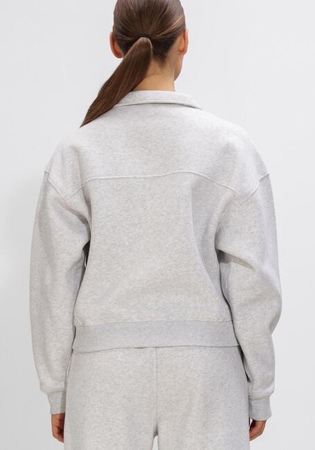 Hellgrau THE LOLA CLUB Pullover JAYLA HALF ZIP SWEATER - large