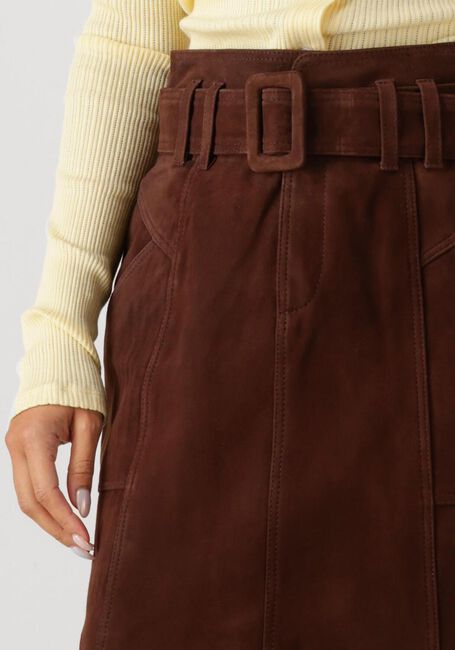 Braune ROUGE EDIT Minirock ROUERNA HW SHORT SUEDE SKIRT - large