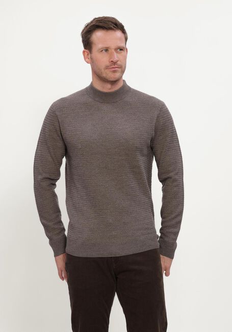 Taupe GENTILUOMO Pullover TURTLE LS - large