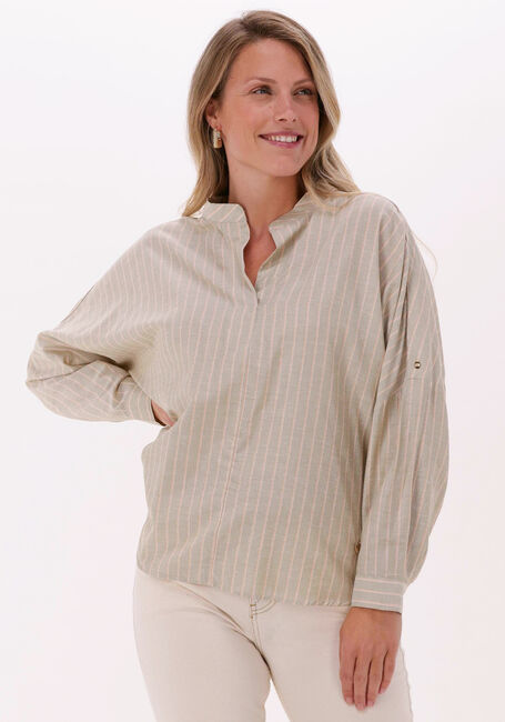 Sand MOS MOSH Blusen GINNY STRIPE BLOUSE - large