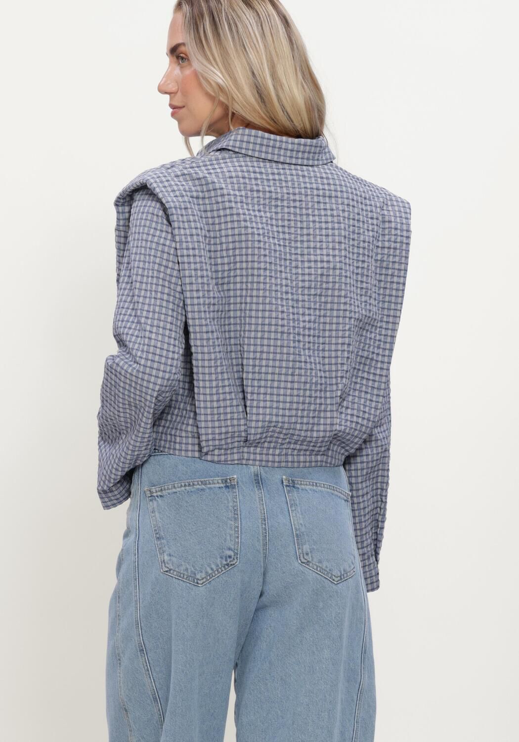 Blaue Y.A.S. Blusen YASGILLA LS SHIRT - STORY - large