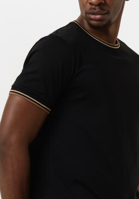 Schwarze FRED PERRY T-shirt TWIN TIPPED T-SHIRT - large