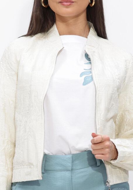 Nicht-gerade weiss JANSEN AMSTERDAM Jack SHANTI JASJE PE 275 BOMBER LONG SLEEVE EMBROIDERY - large