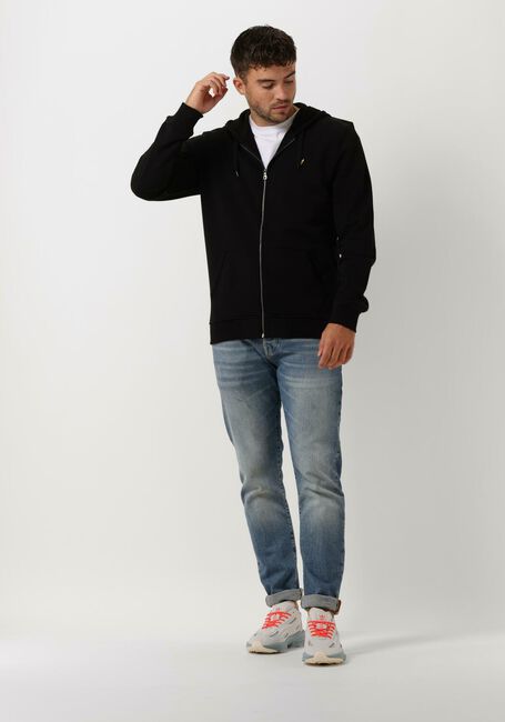 Schwarze LYLE & SCOTT Pullover ZIP THROUGH HOODIE - large