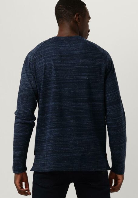 Dunkelblau PME LEGEND Pullover LONG SLEEVE GRANDAD WAFFLE JERSEY - large