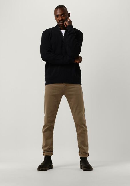 Schwarze VANGUARD Pullover HALF ZIP COLLAR COTTON MOULINE - large