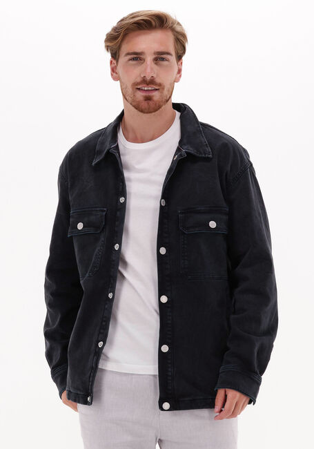 Schwarze TOMMY JEANS Jeansjacke UTILITY SHIRT JKT RCYCR CF7101 - large