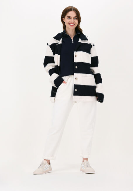 Ecru 10DAYS Jack SOFT JACKET STRIPE - large