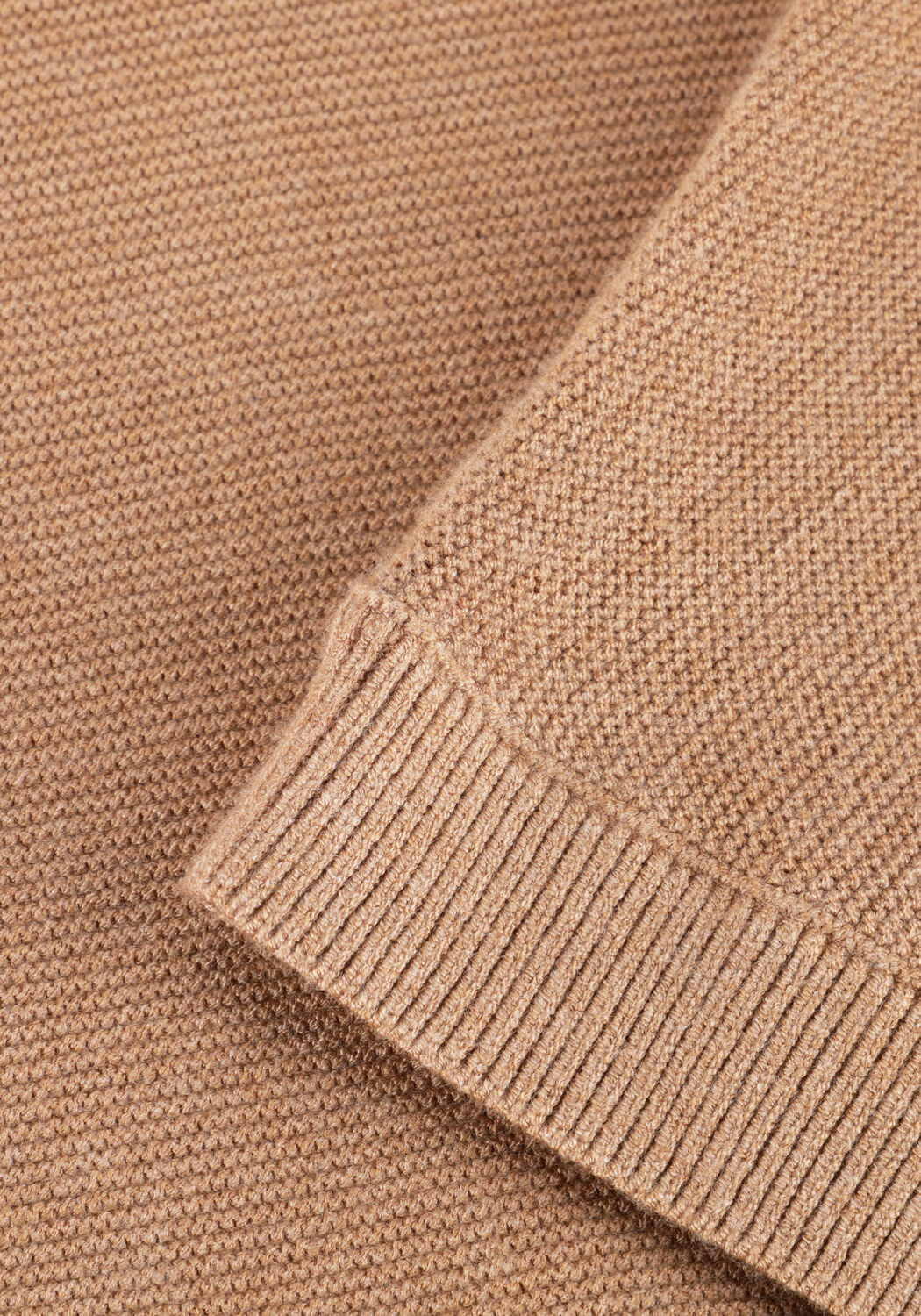 Camelfarbene MSCH COPENHAGEN Pullover MSCHTHAMIRA 2/4 PULLOVER - large