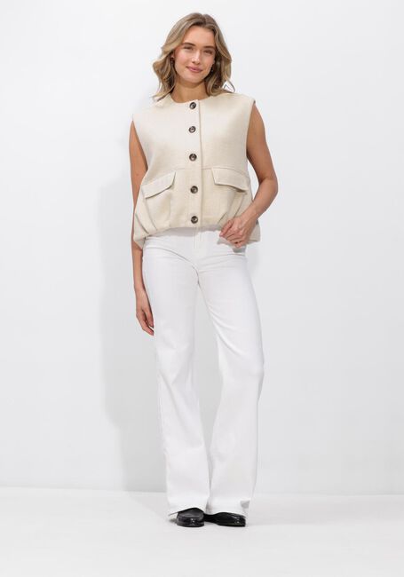 Ecru STUDIO AR Bodywarmer DANIELA WOOL BLEND - large