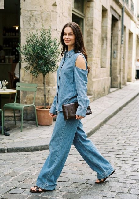 Hellblau CATWALK JUNKIE Wide jeans DENIM JOGGER - large